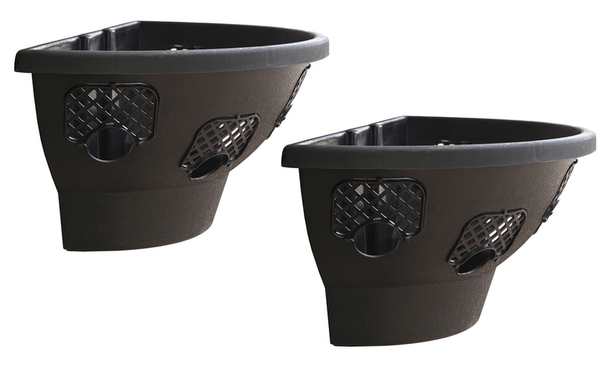 Image 4: One, Two or Four Garden Wall Basket Planters