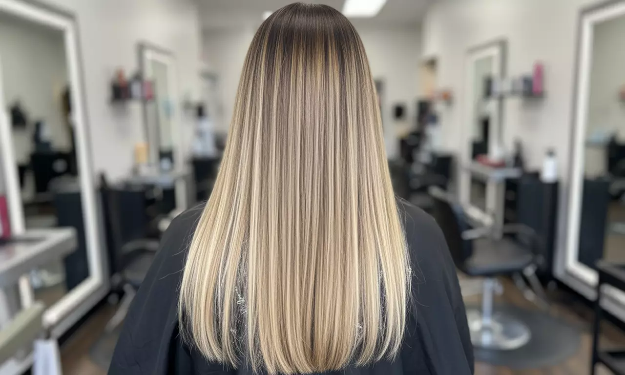 Custom Highlight & Lowlight, Full Highlight, Color, Cut & Blowdry