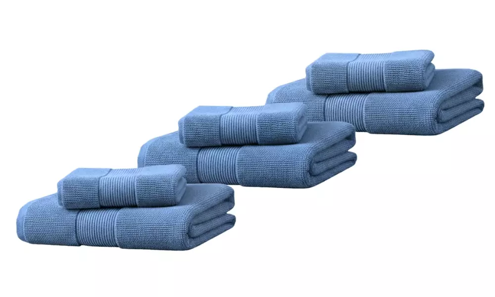 Coppia di asciugamani e telo bagno in spugna 100% cotone di Pompea