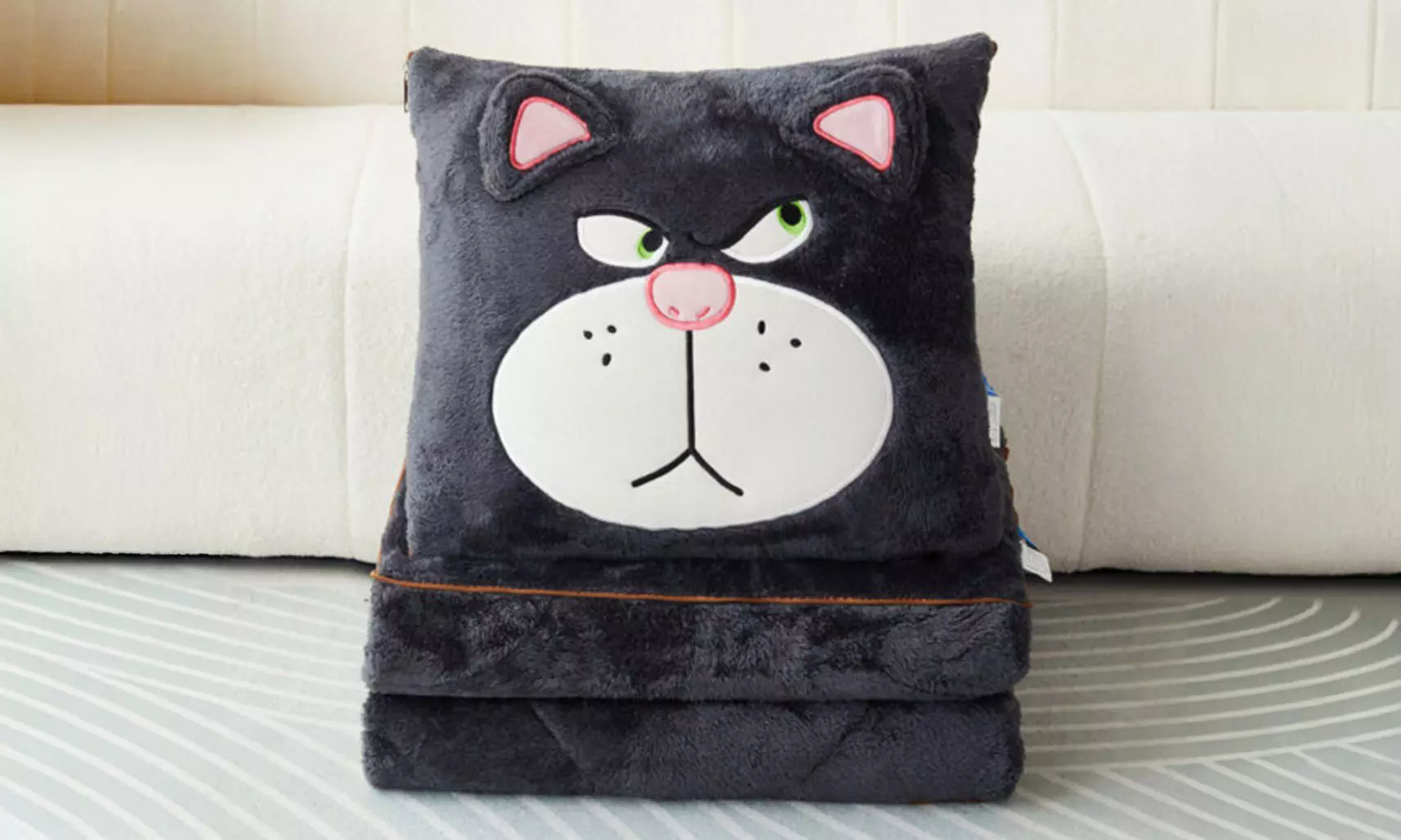 Cartoon Pillow Quilt Dual Purpose Double Sided Napping