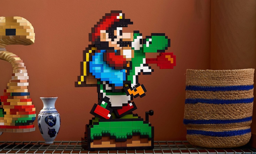 Image 3: LEGO Super Mario World: Mario & Yoshi Set (71438) - Collectible Model Kit for Adults