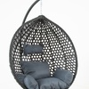 Image 4: Onyx Black Hanging Swing Pod Egg Chair