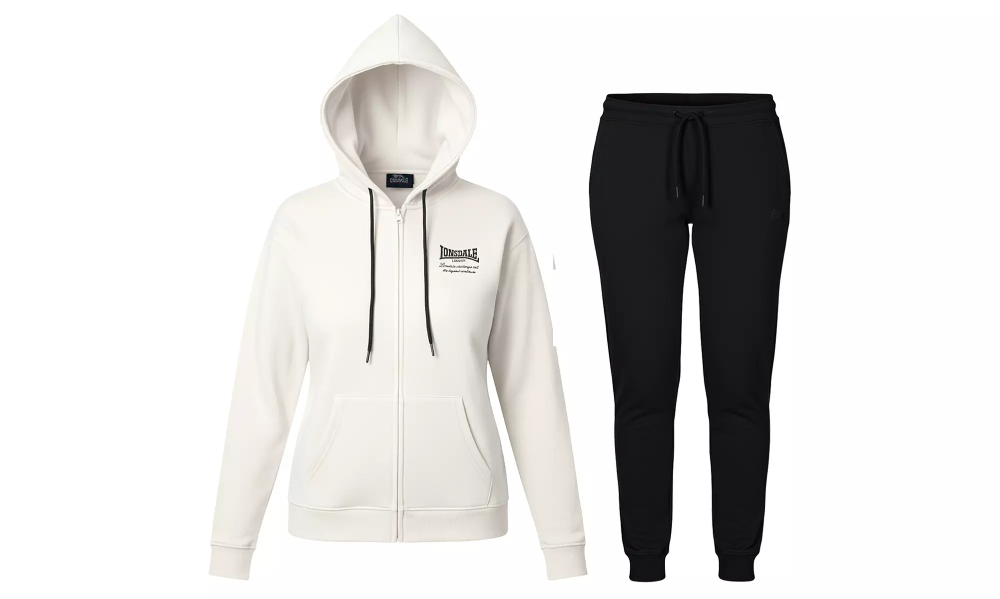 Tuta Lonsdale donna in cotone felpato