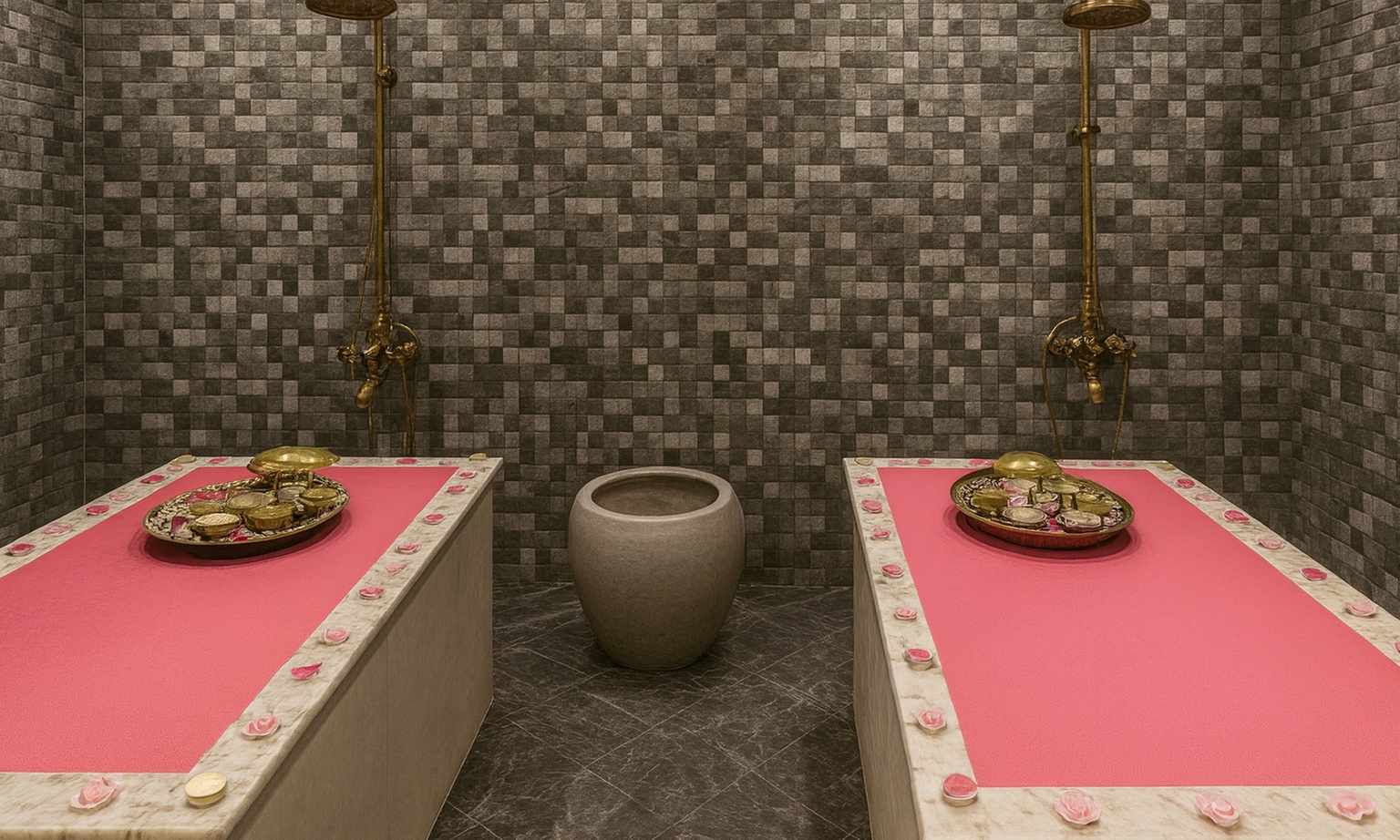 45 Min Classic Moroccan Bath w/ Body Scrub, Hair Wash, Blowdry & More