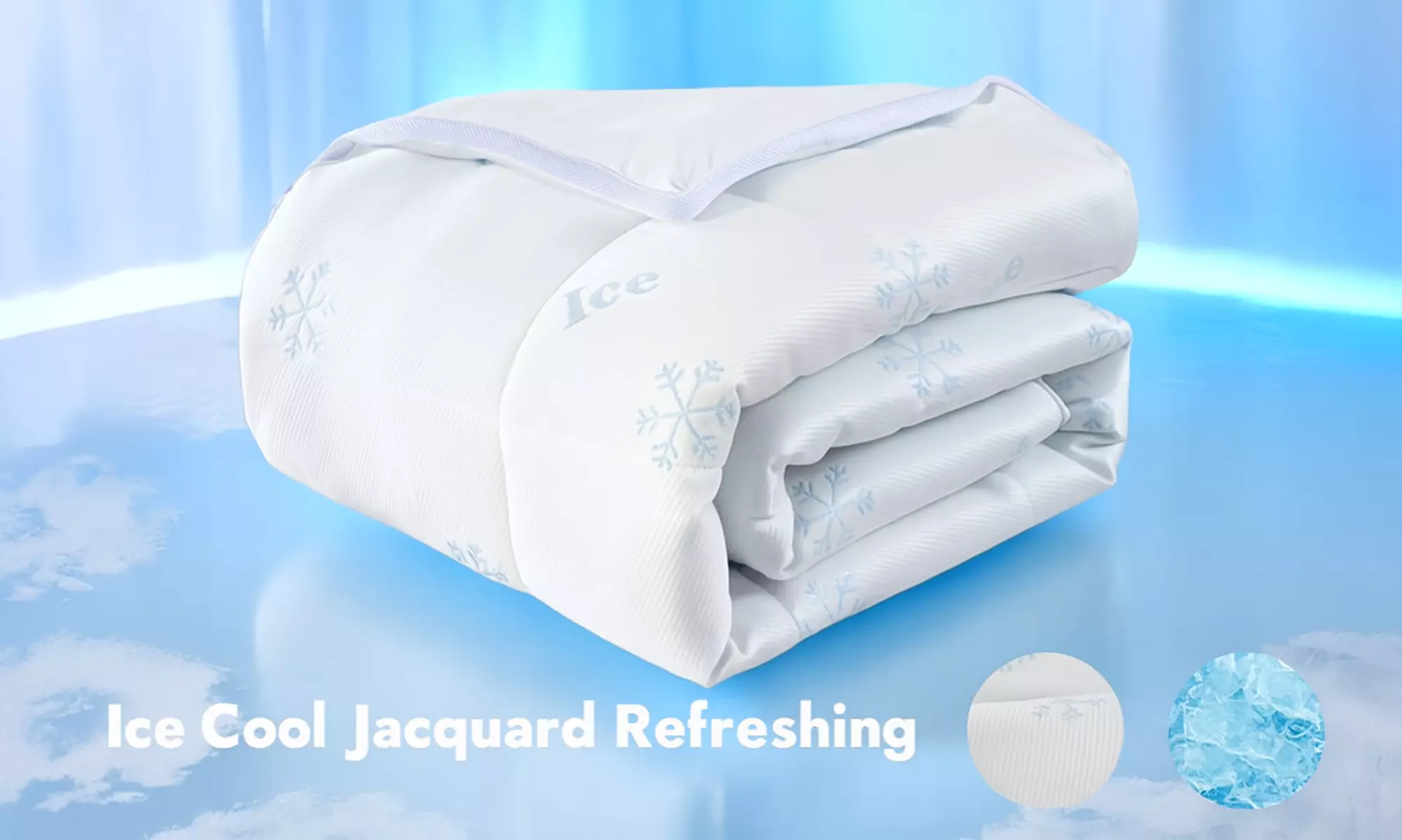 Piumone estivo 100% microfibra, fibre rinfrescanti Ice Cool