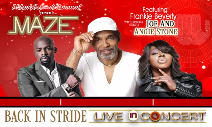 Maze Featuring Frankie Beverly with Joe and Angie Stone on February 11 at 8 p.m. - Primary Image