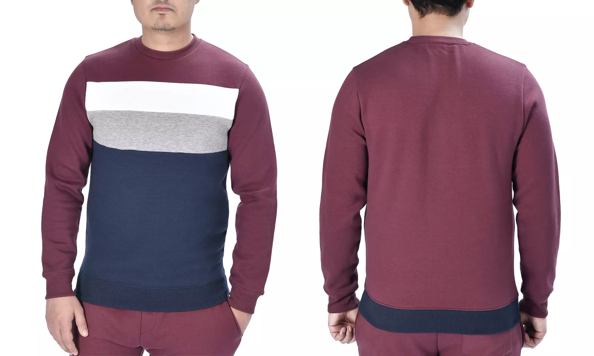 Classic Crew Neck Long Sleeve Pullover Sweatshirt Jumper