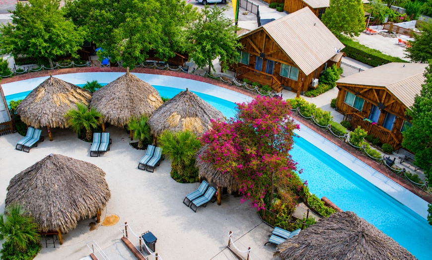 Image 3: Riverbend Cabins: Family Fun & Waterpark Access in New Braunfels, TX