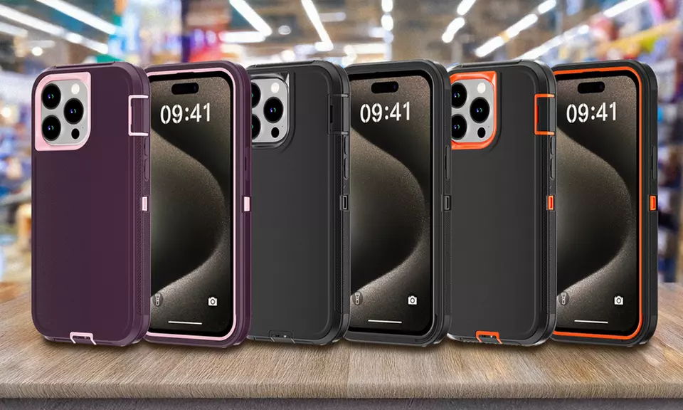 For iPhone 15 Pro Max 6.7 inch Case Heavy Duty Shockproof Rugged Hard Cover