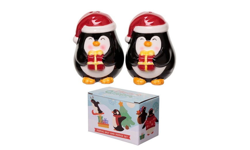 Image 2: Christmas Salt and Pepper Set