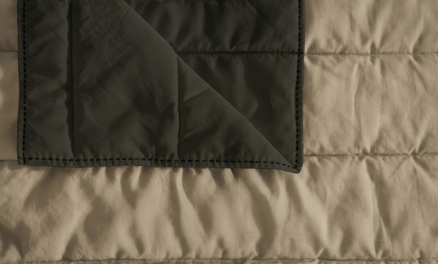 Image 10: Trapuntino Golia double face effetto Water Washed