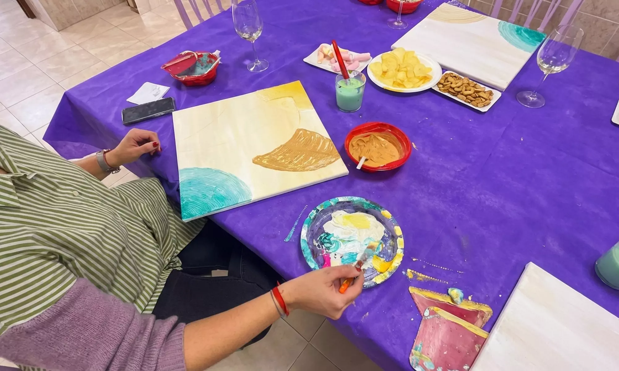 Taller de pintura con técnica a elegir para 1, 2 o 4 personas