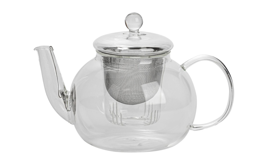 Image 18: Transparent Design Stainless Steel Infusion Chamber Teapot