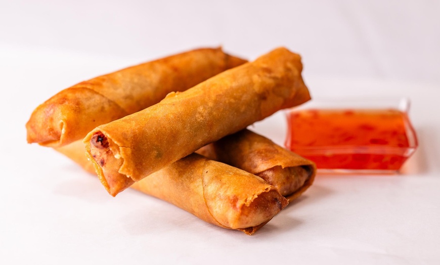 Image 7: Egg Roll & Drink Combo for One, Two, or Three — Choice of Flavors