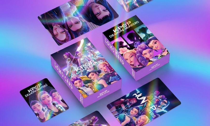 Image 2: Cartoon-Inspired 30 Pieces LOMO Card Set with Star Laser Shiny Design