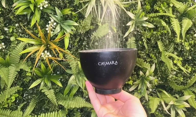 Rituel head spa japonais avec cascade d'eau et accès bar à coiffure