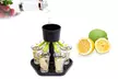 6 Shot Liquor Dispenser/Holder Set with 6 Shot Acrylic Glasses - Second Medium
