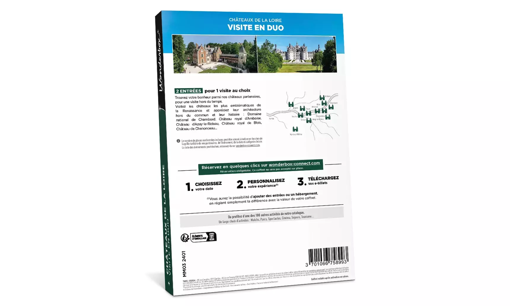 Visite et séjour aux Châteaux de la Loire en duo