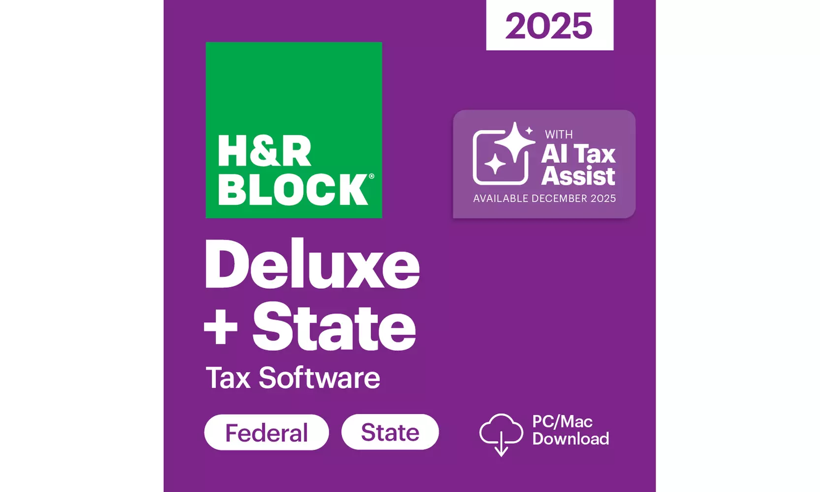 H&R Block 2025 Tax Software – File Federal & State with Ease