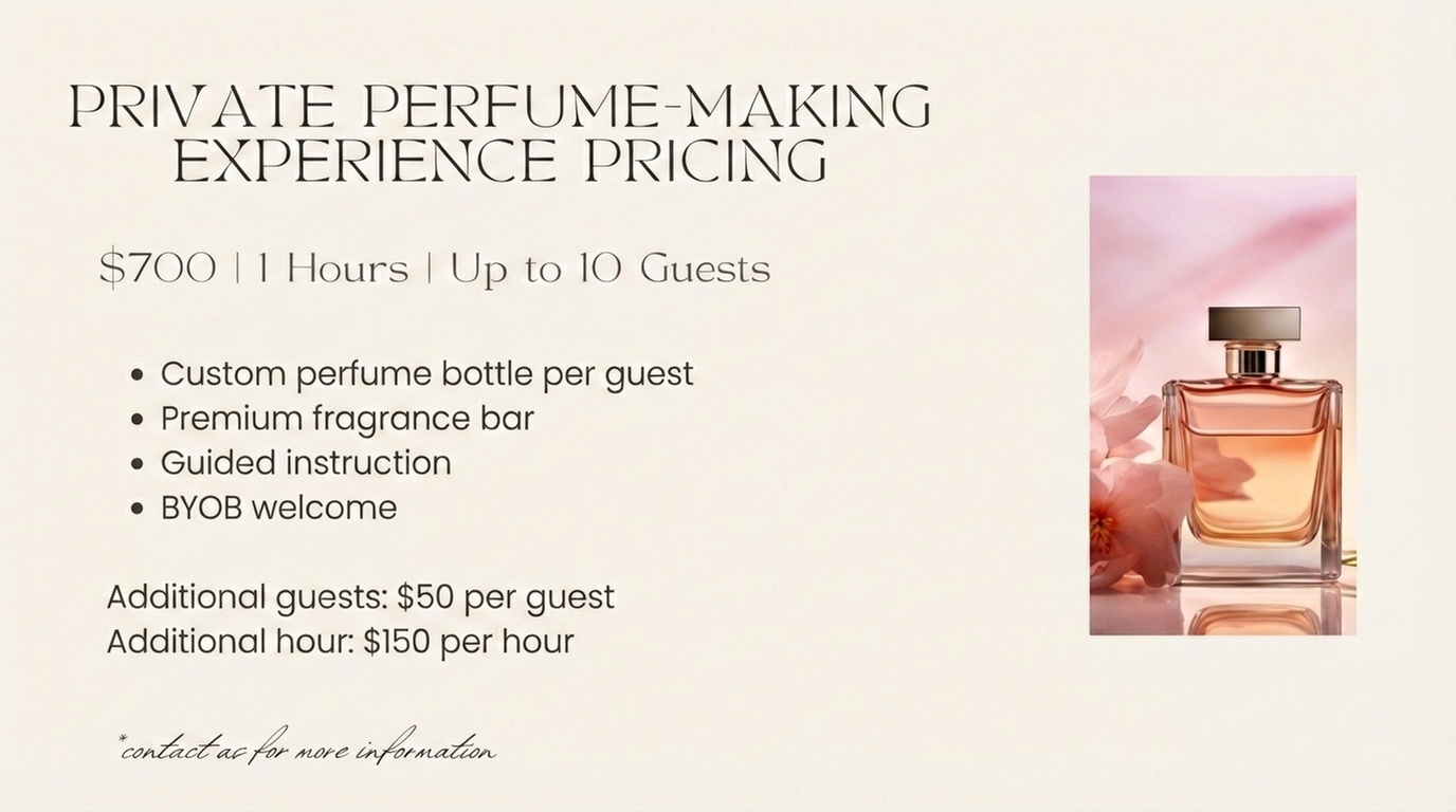 Custom Perfume Creation Experience