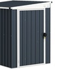 Image 2: Outsunny 4x6ft Outdoor Garden Storage Shed with Window and Vents
