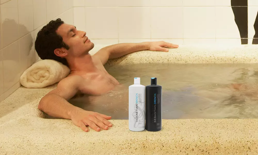 Sebastian Drench or Penetraitt Shampoo & Conditioner Liter Duo with Luxury Pumps - Primary Image