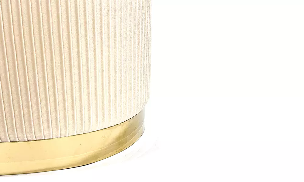 Set di 3 pouf moderni in velluto