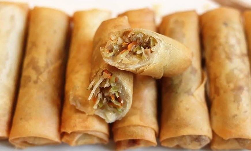 Image 3: Egg Roll & Drink Combo for One, Two, or Three — Choice of Flavors
