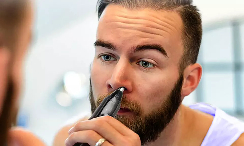 3 in 1 Professional Water Resistant Steel Ear/Nose Trimmer with LED Light