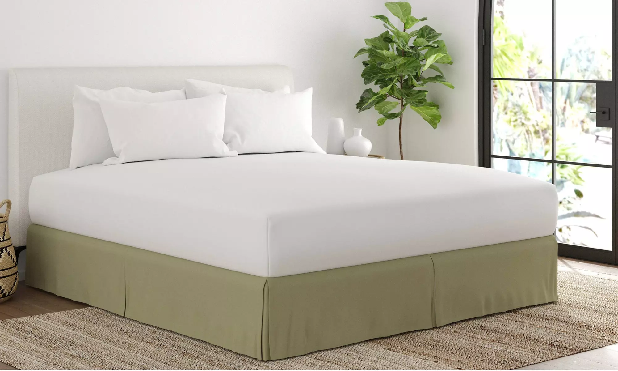 Merit Linens Premium Pleated Dust Ruffle Bed Skirt in 13 Colors