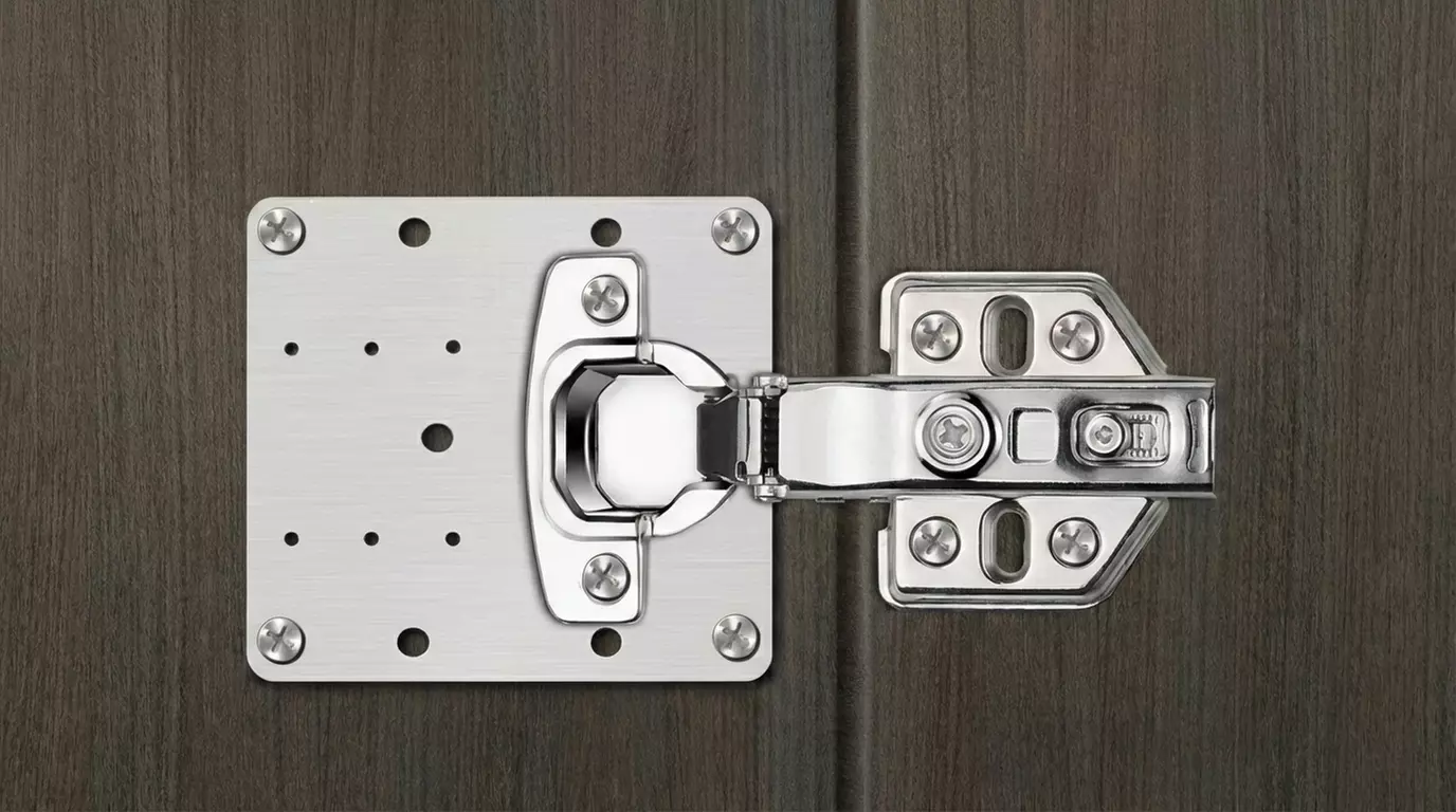 10-Pack Cabinet Hinge Repair Plate Kit - Stainless Steel Heavy Duty Fix for Kitchen & Wardrobe Doors with Screws