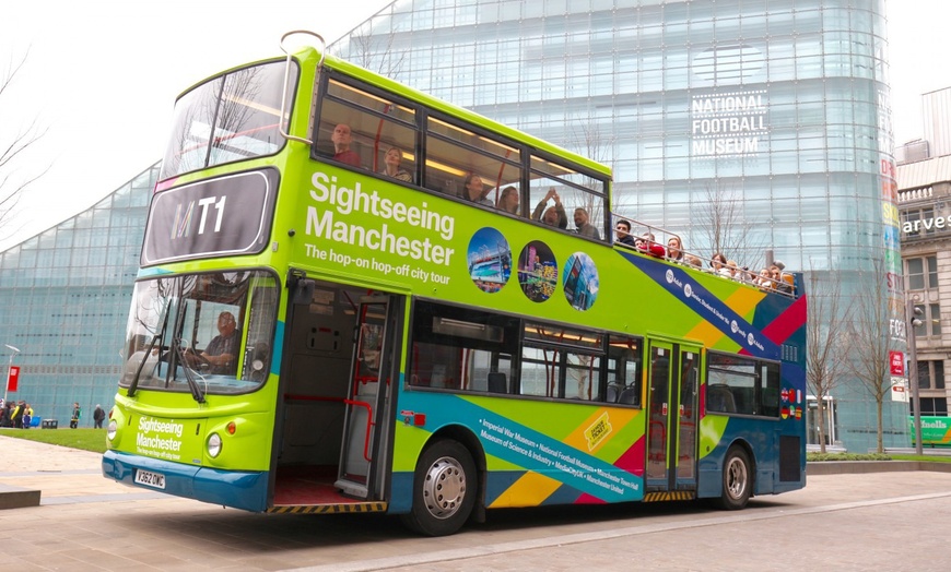Image 2: Hop on and off Sightseeing Manchester Tour Bus Pass