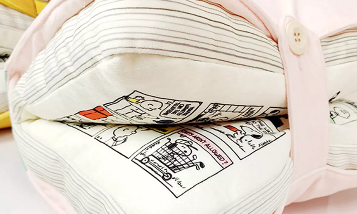 Cartoon Inspired Book Shaped Pillow Cushion