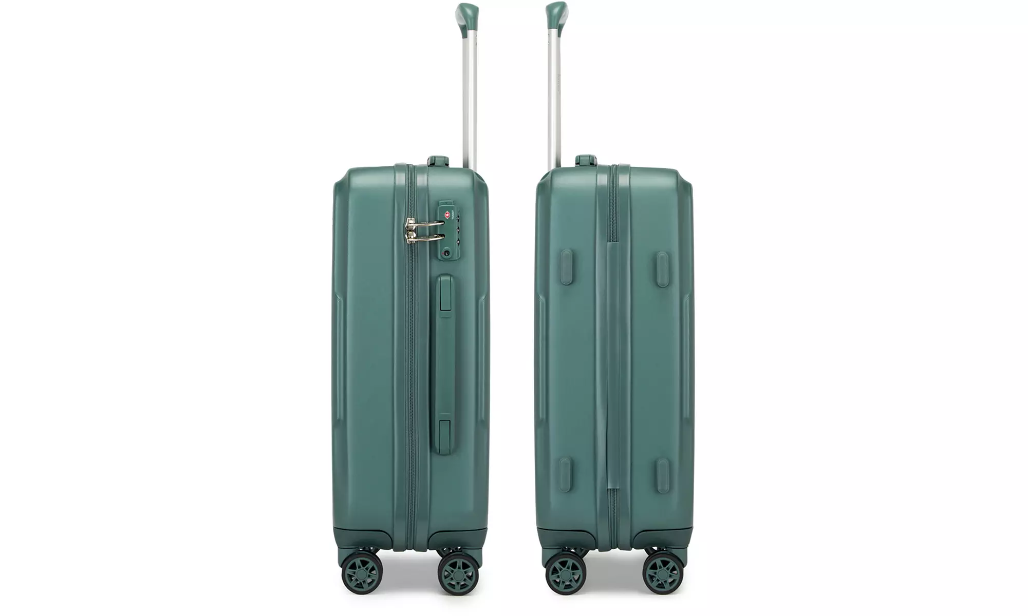 1 o 3 maletas de viaje rígidas con ruedas silenciosas