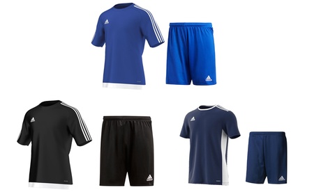 T-shirt et short de football Adidas pour hommes