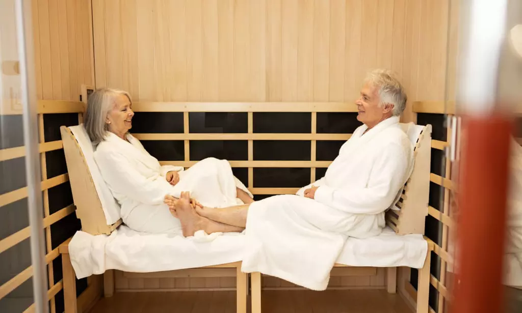 15-Min Full-Body Red Light Therapy or 40-Min Private Infrared Sauna