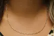 Italian 925 Sterling Silver 2MM Paperclip Chain Necklace Sizes 16"-24" - Second Medium