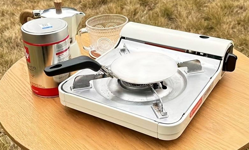 Image 7: 150ml Stovetop Espresso Moka Pot with 13cm Induction Hob Adapter Plate