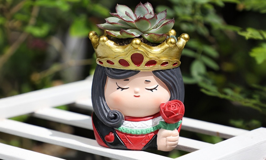 Image 2: One or Three Poker Character Flower Pots