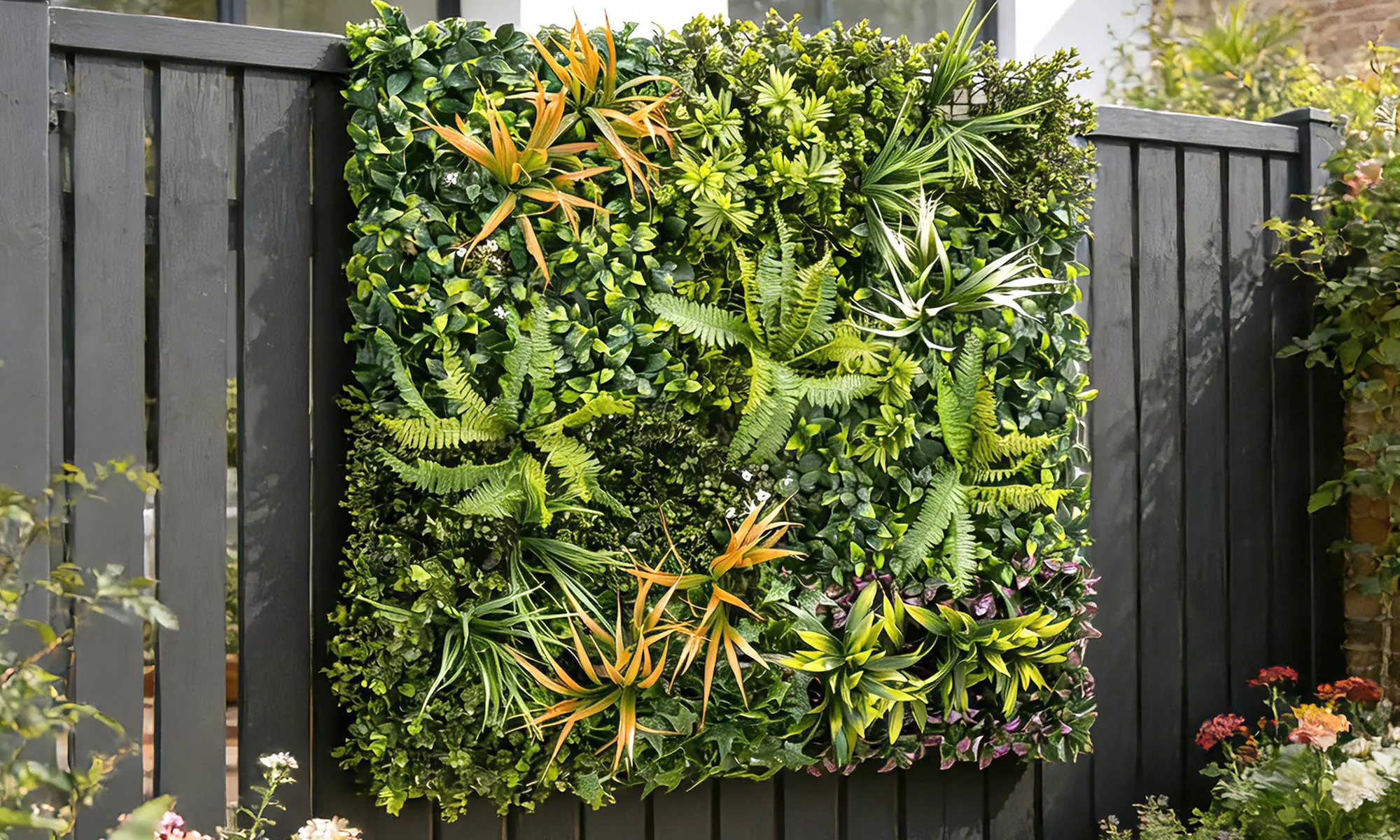 Outsunny Artificial Plant Wall Panel