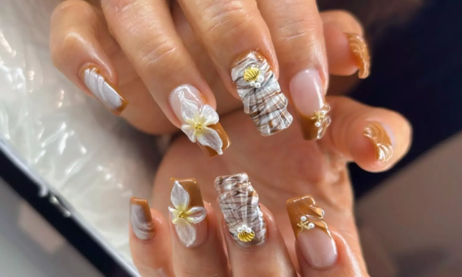 Full Set Acrylics, Gel X Full Set, 0r Manicure & Pedicure w Gel Polish