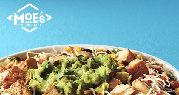 Moe's Southwest Grill: $25 eGift Card + Get a Guac or Queso on us!