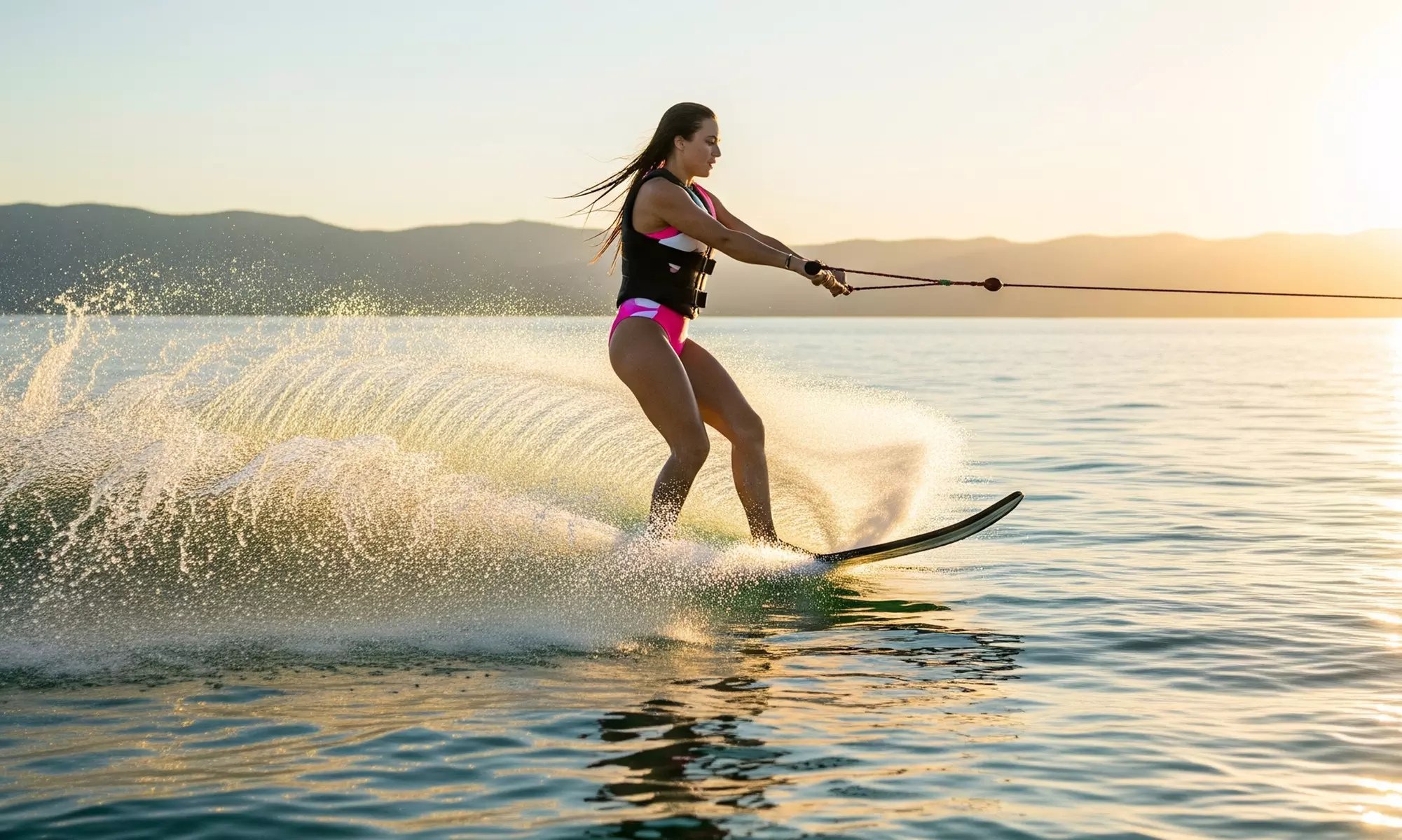 Clase de wakeboard o esquí acuático de 30, 40 o 60 minutos para hasta 6 personas, con hasta un 58% de descuento