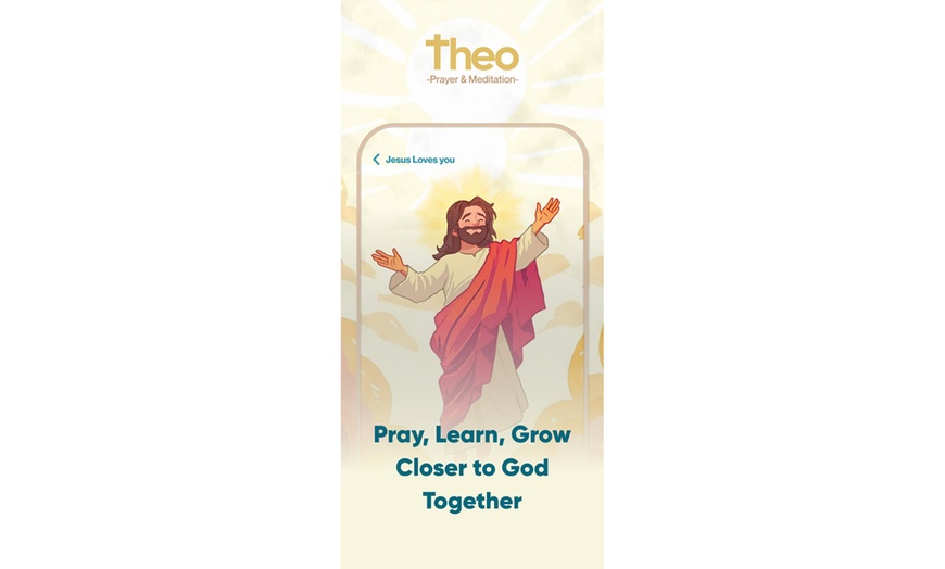 Image 2: 94% off 1 Month of Theo Pray and Meditation App