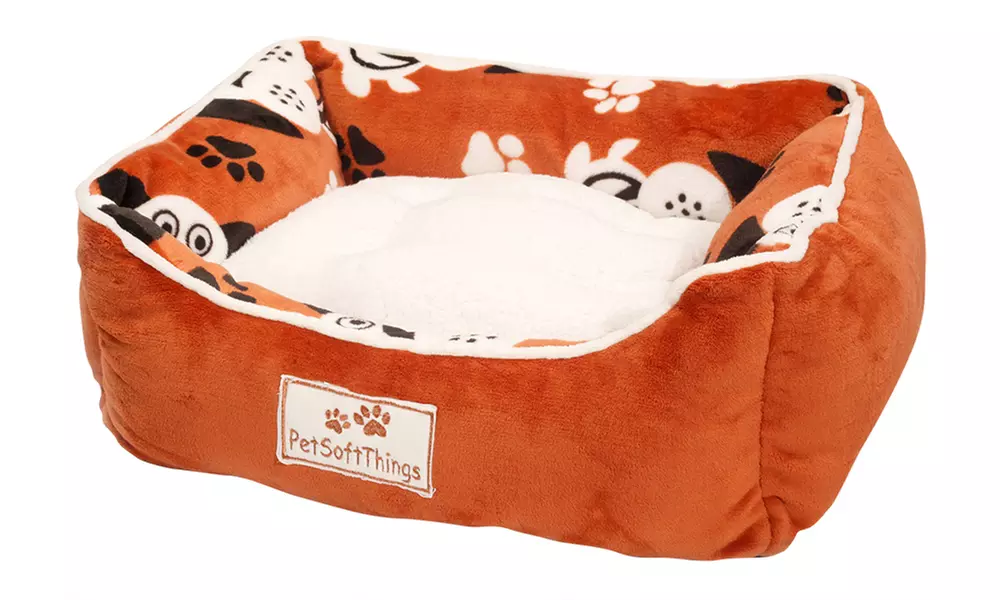 Plush Fluffy Soft Warm Calming Medium Small Dog Puppy Kitten Cat Pet Bed Cuddle