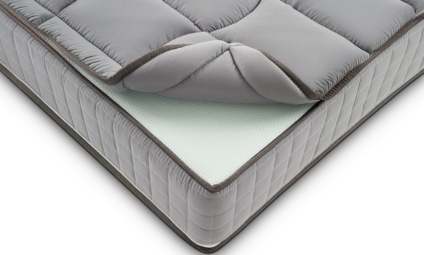 Image 3: Orthopedische springverenmatras met afneembare topper van traagschuim