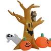 Image 10: HomCom Halloween Inflatable Tree with LED Lights