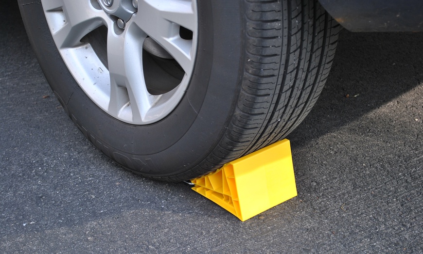 Park Right Parking Chock Set (2-Pack) | Groupon