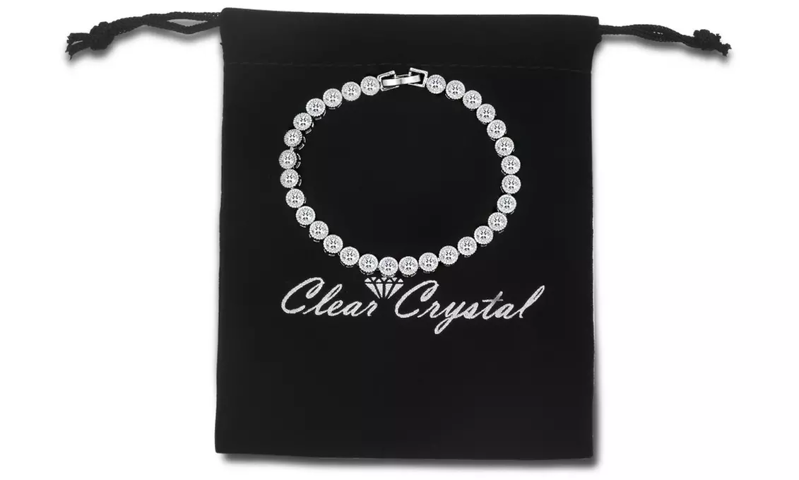 Bracciale in cristallo zaffiro da 3 ct