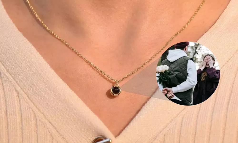Custom One or Two Projection Necklace from Justyling